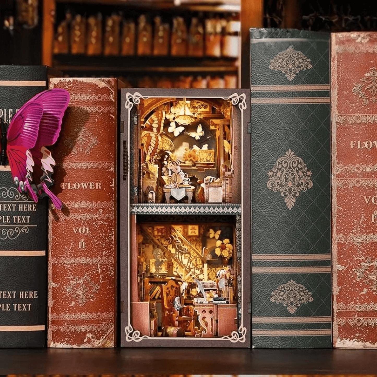 Book Nook Butterfly Collection Room