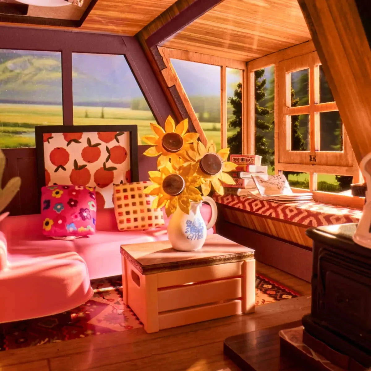 Book Nook A-Frame Cabin