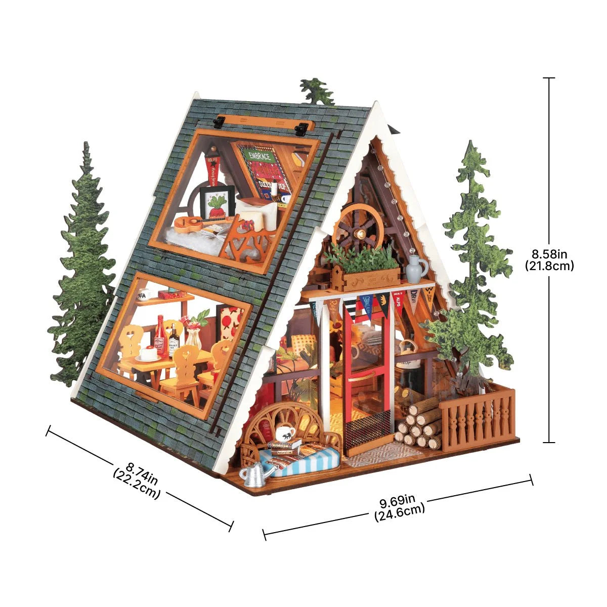 Book Nook A-Frame Cabin