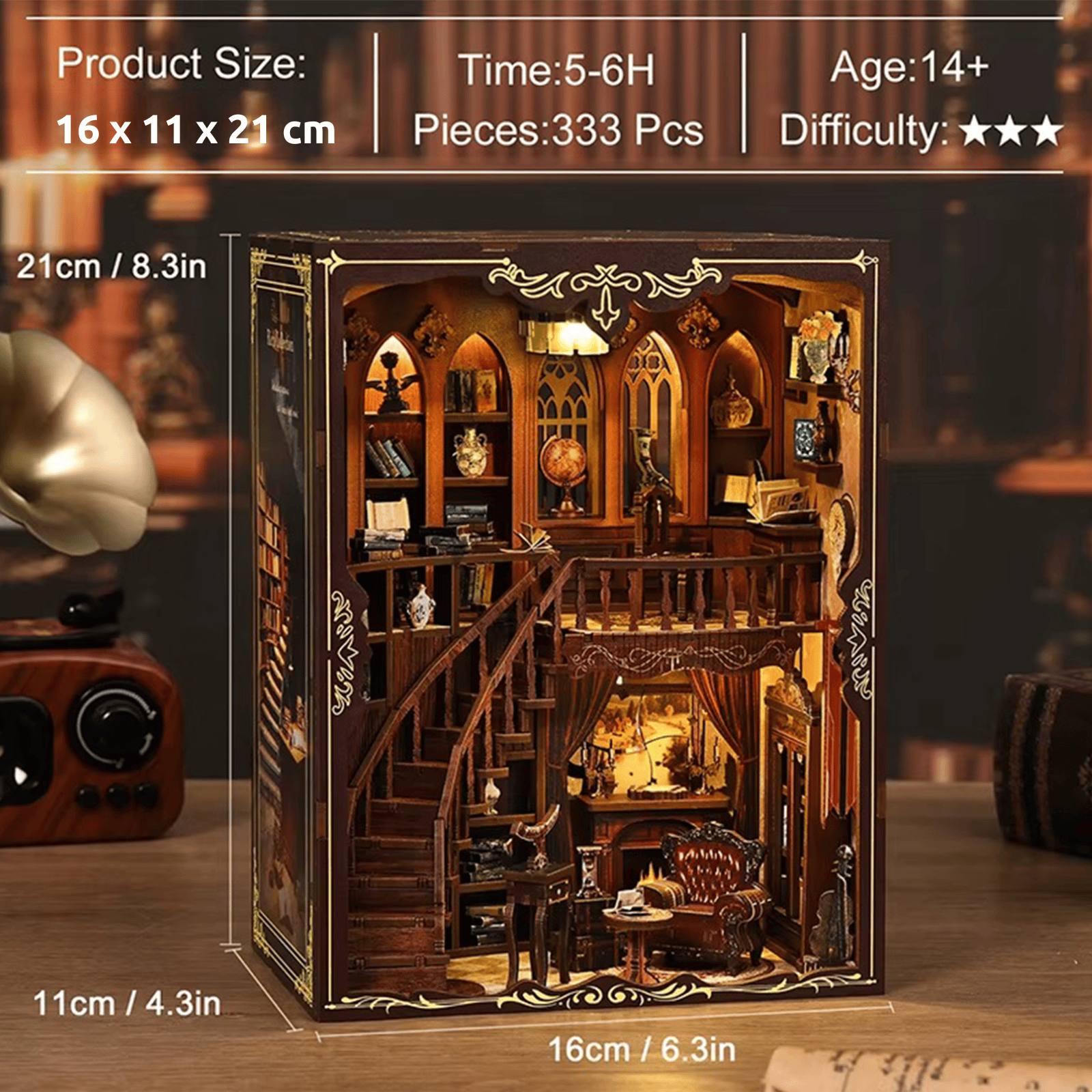 Book Nook Ancien Rhyme Library
