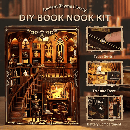 Book Nook Ancien Rhyme Library