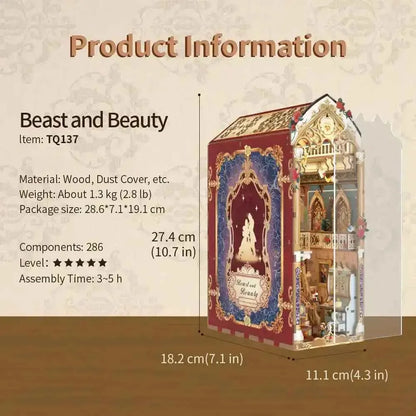 Book Nook Beast and Beauty