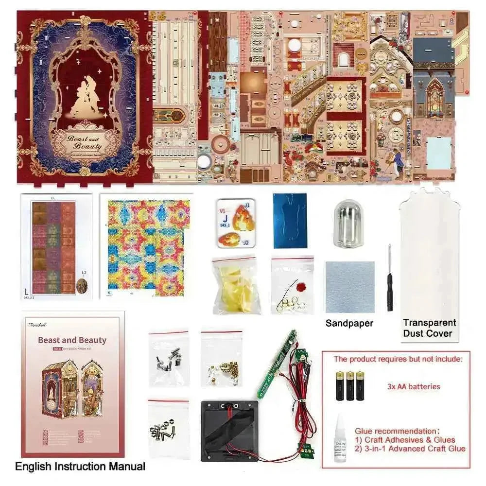 Book Nook Beast and Beauty