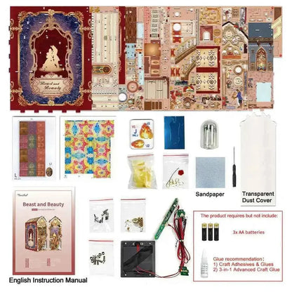 Book Nook Beast and Beauty