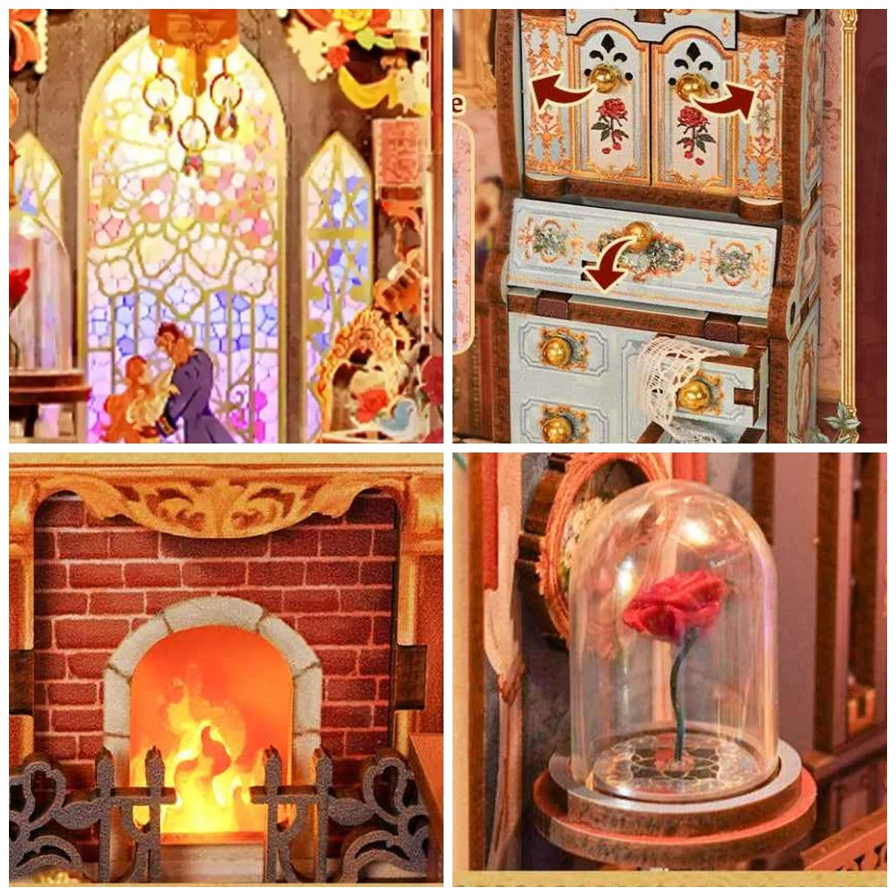 Book Nook Beast and Beauty details produit