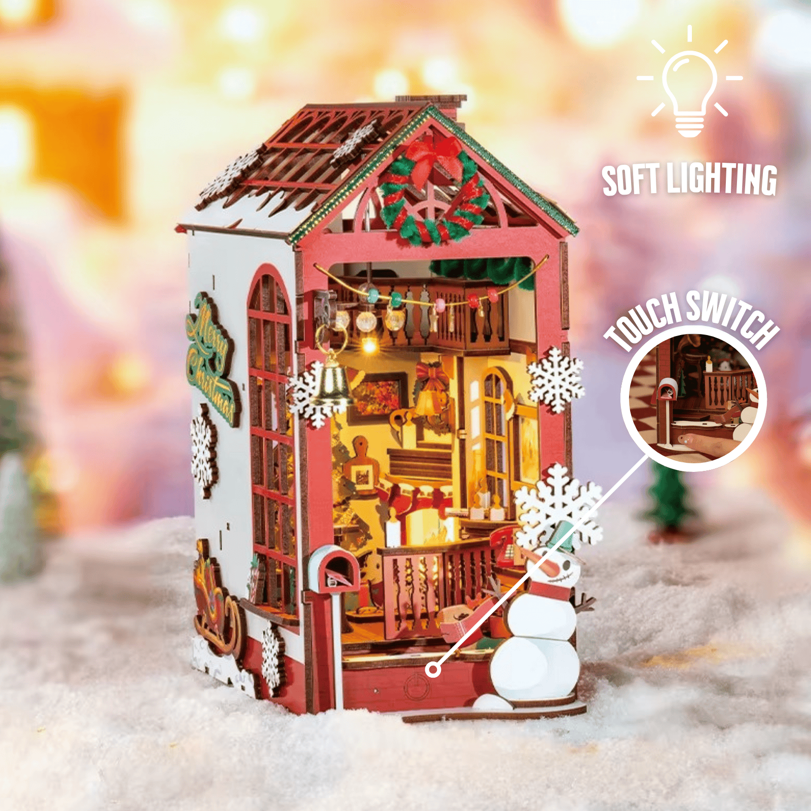 Book Nook Christmas Indoor Scene