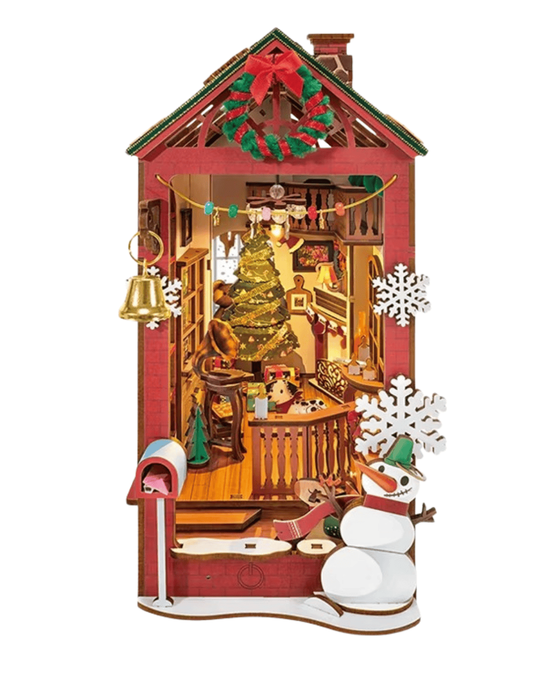 Book Nook Christmas Indoor Scene