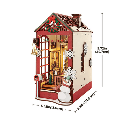 Book Nook Christmas Indoor Scene