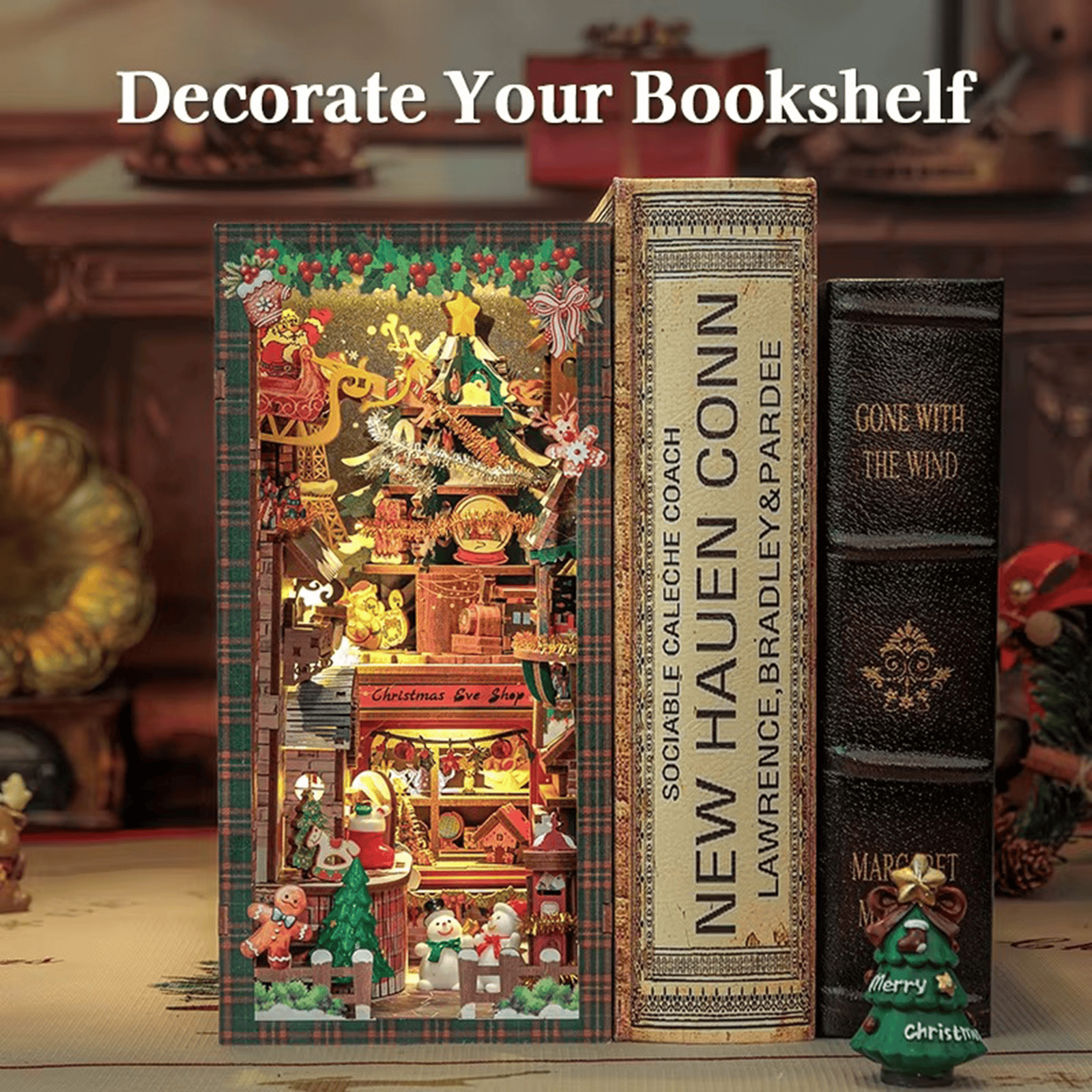 Book Nook Christmas Wish Store