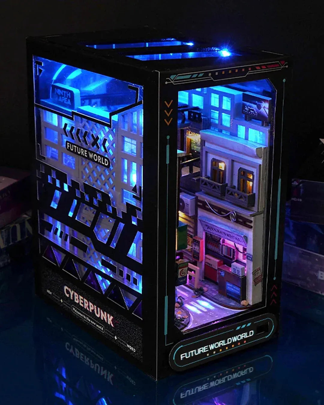 Book Nook Cyberpunk Future World