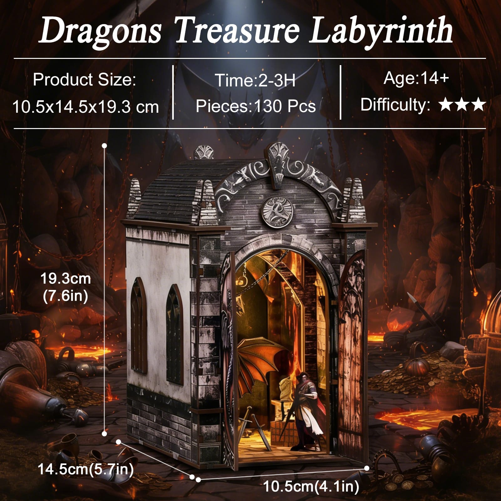 Book Nook Dragons Treasure Labyrinth