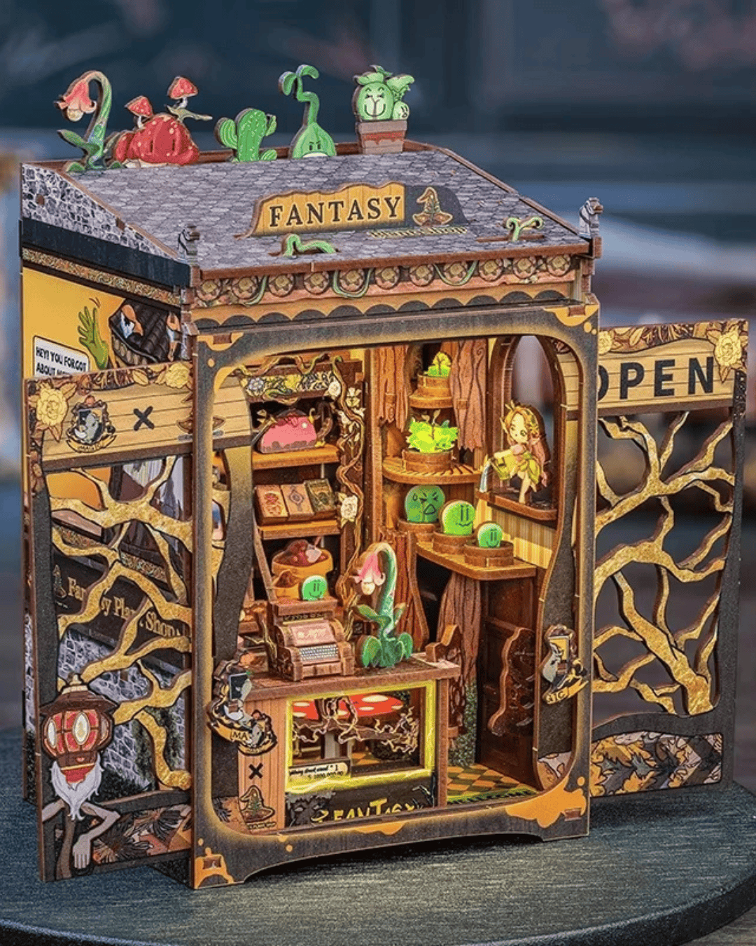 Book Nook Fantasy Plant Shop