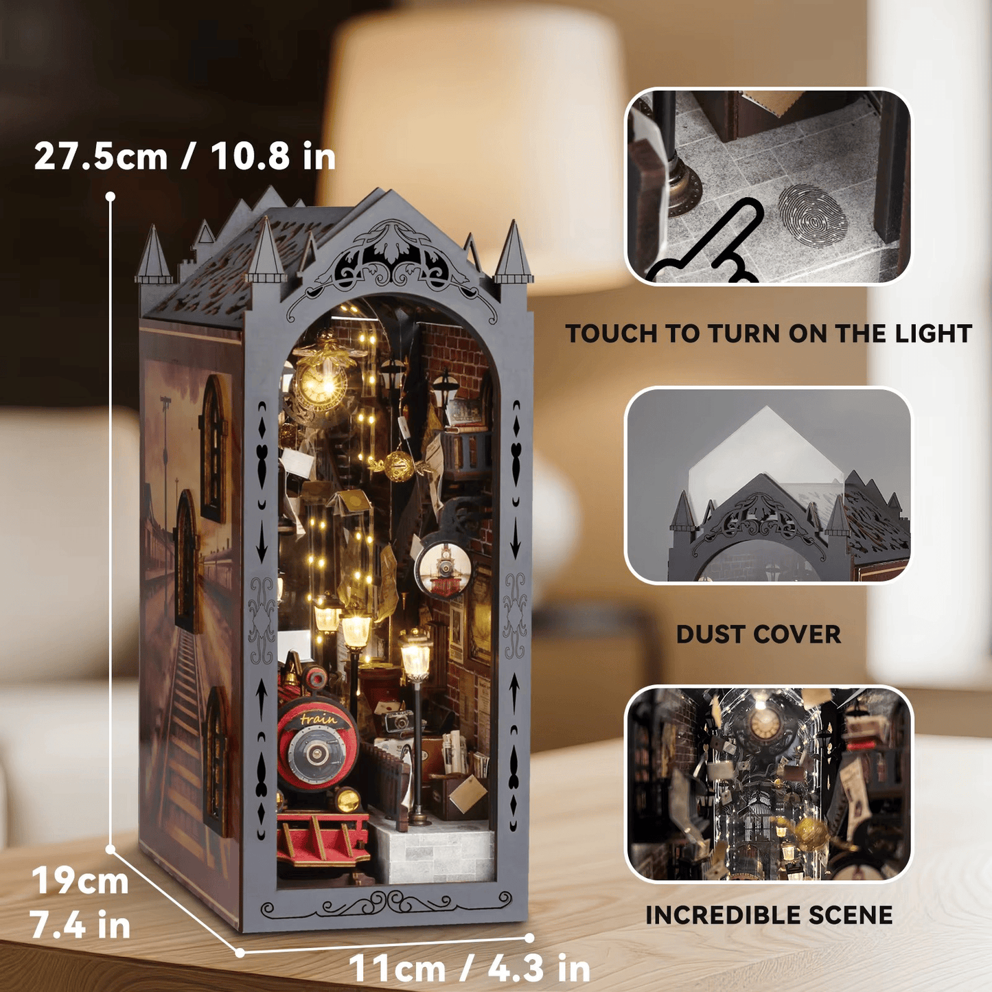Book Nook Fantasy Train Platform