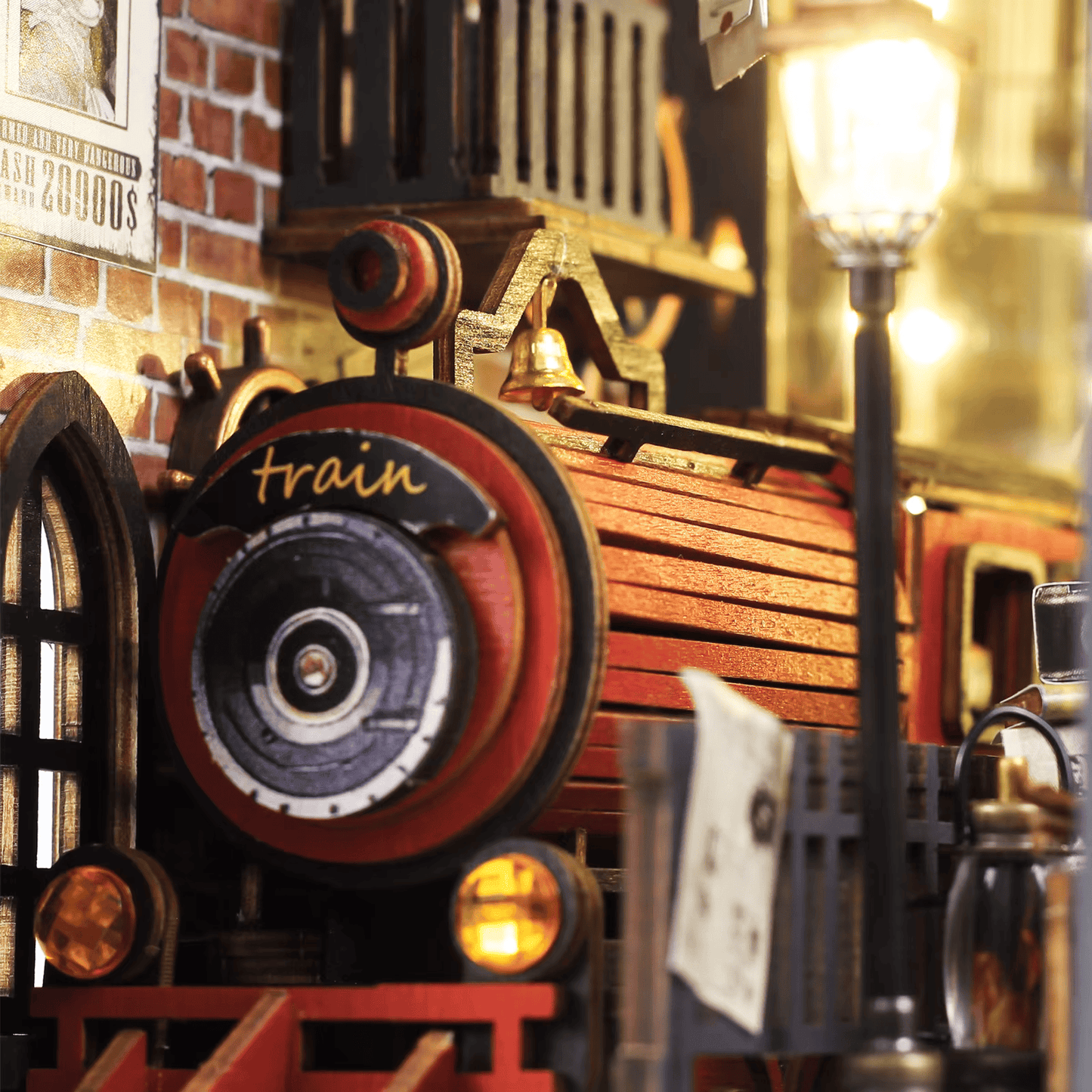 Book Nook Fantasy Train Platform