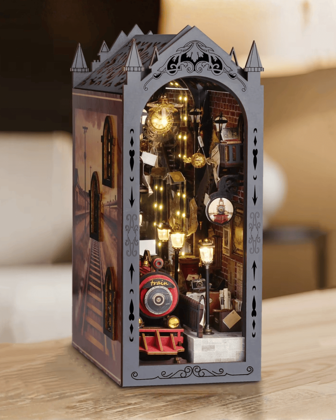 Book Nook Fantasy Train Platform