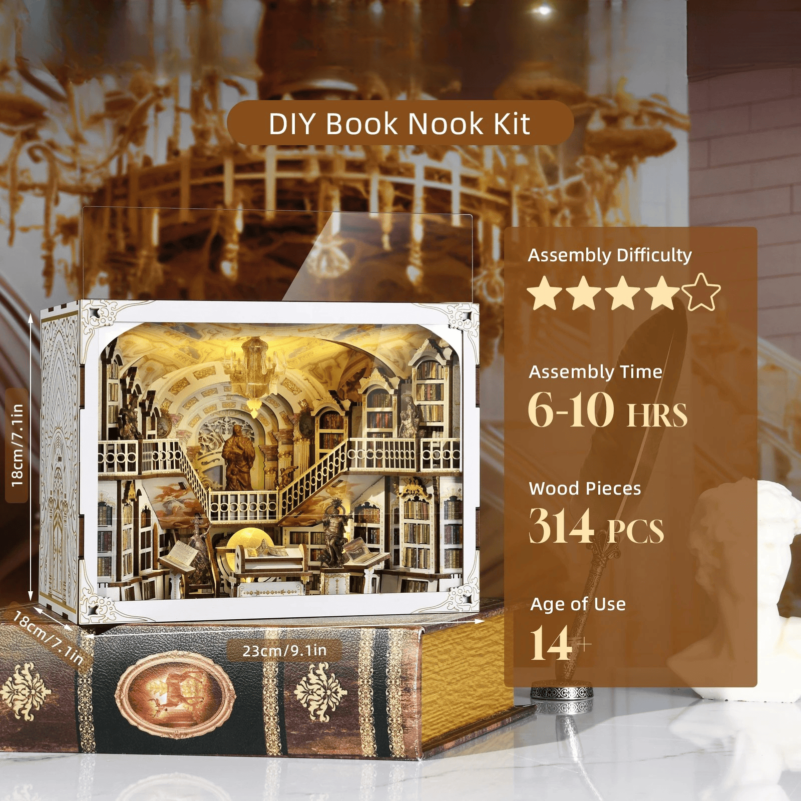 Book Nook Library of Gods Max