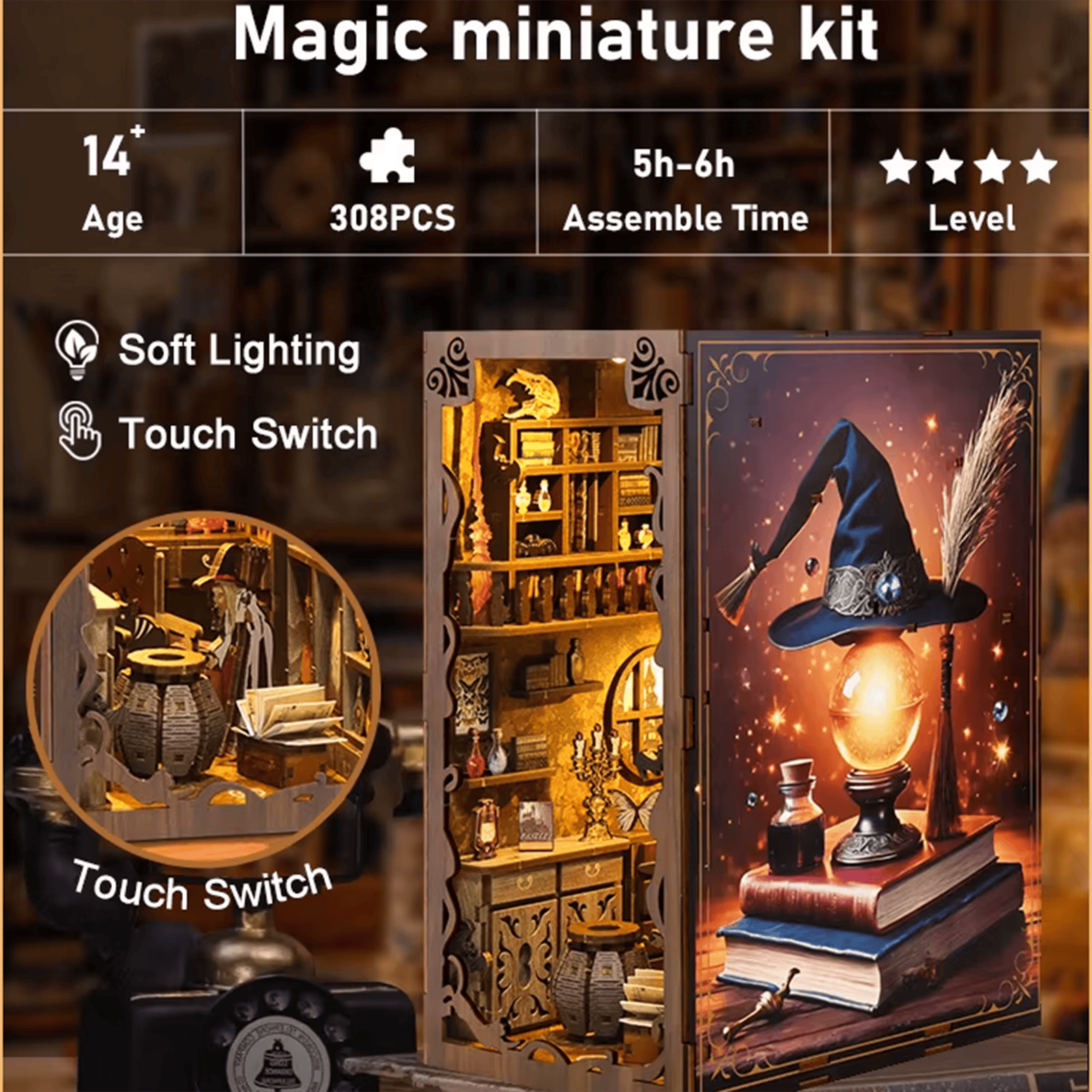 Book nook Magic Night