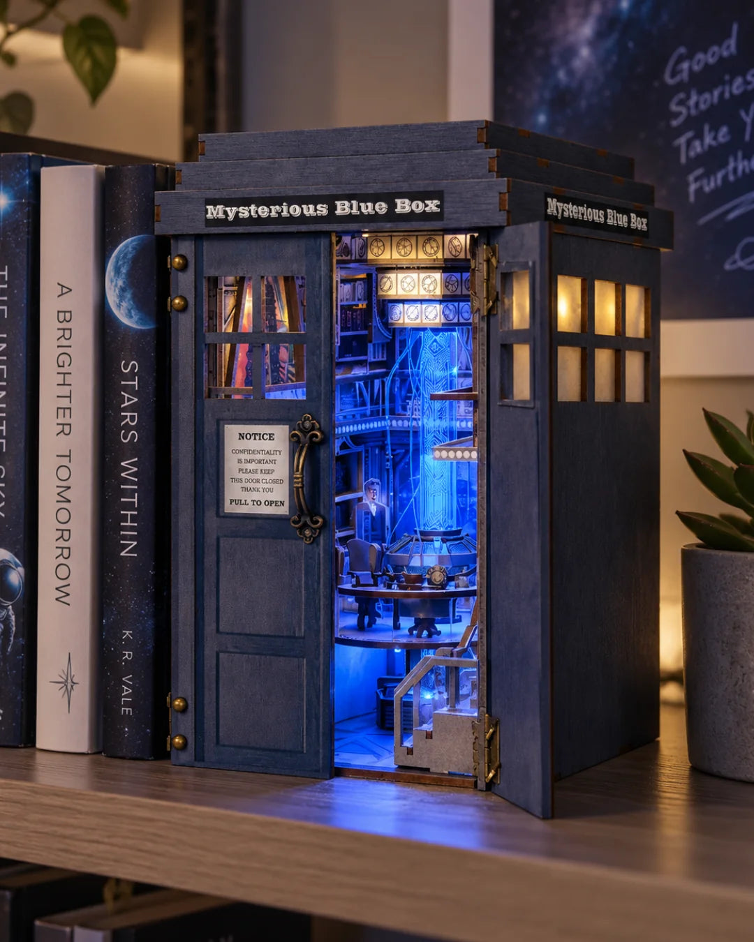 Book Nook Mysterious Blue Box