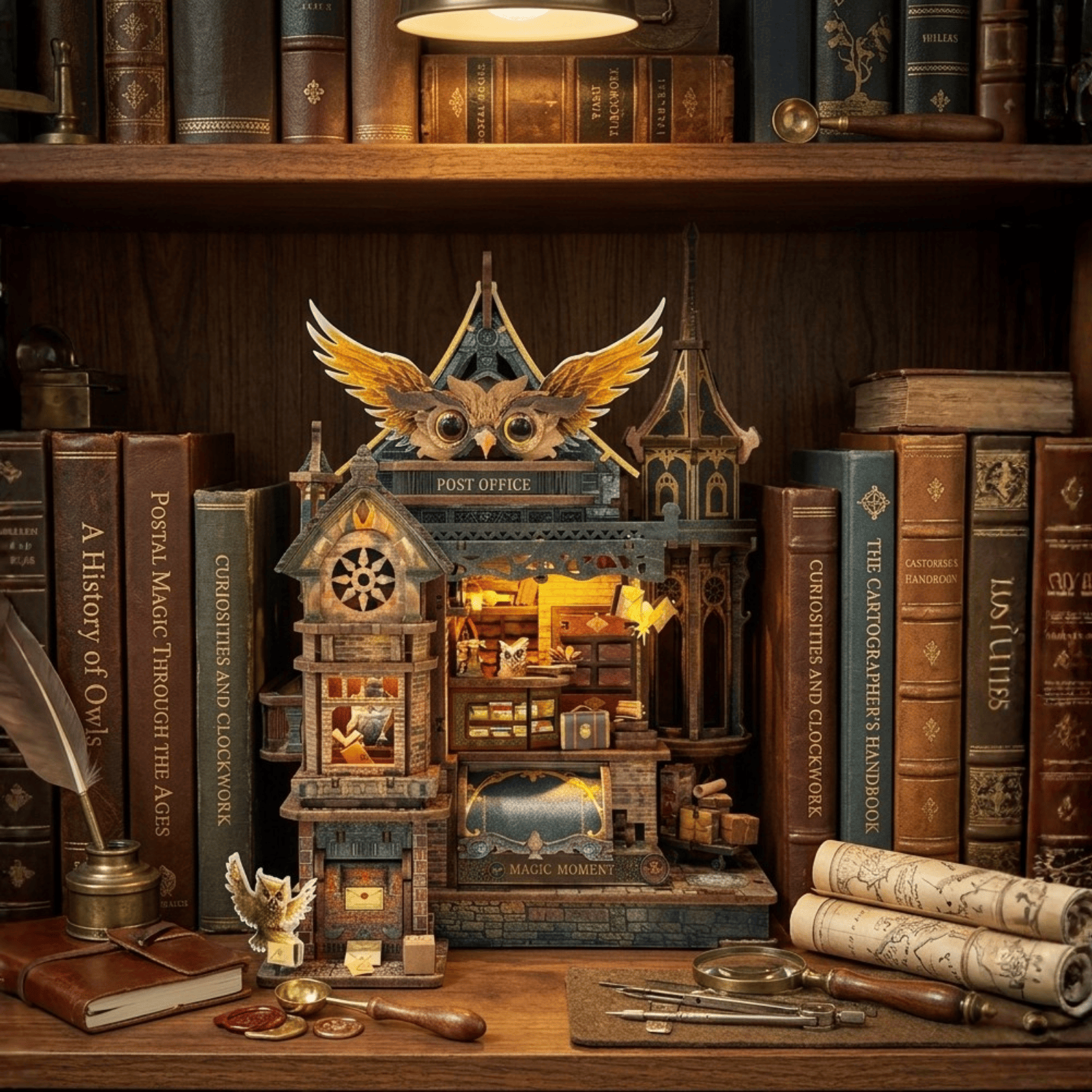 Book Nook Owl Post Office