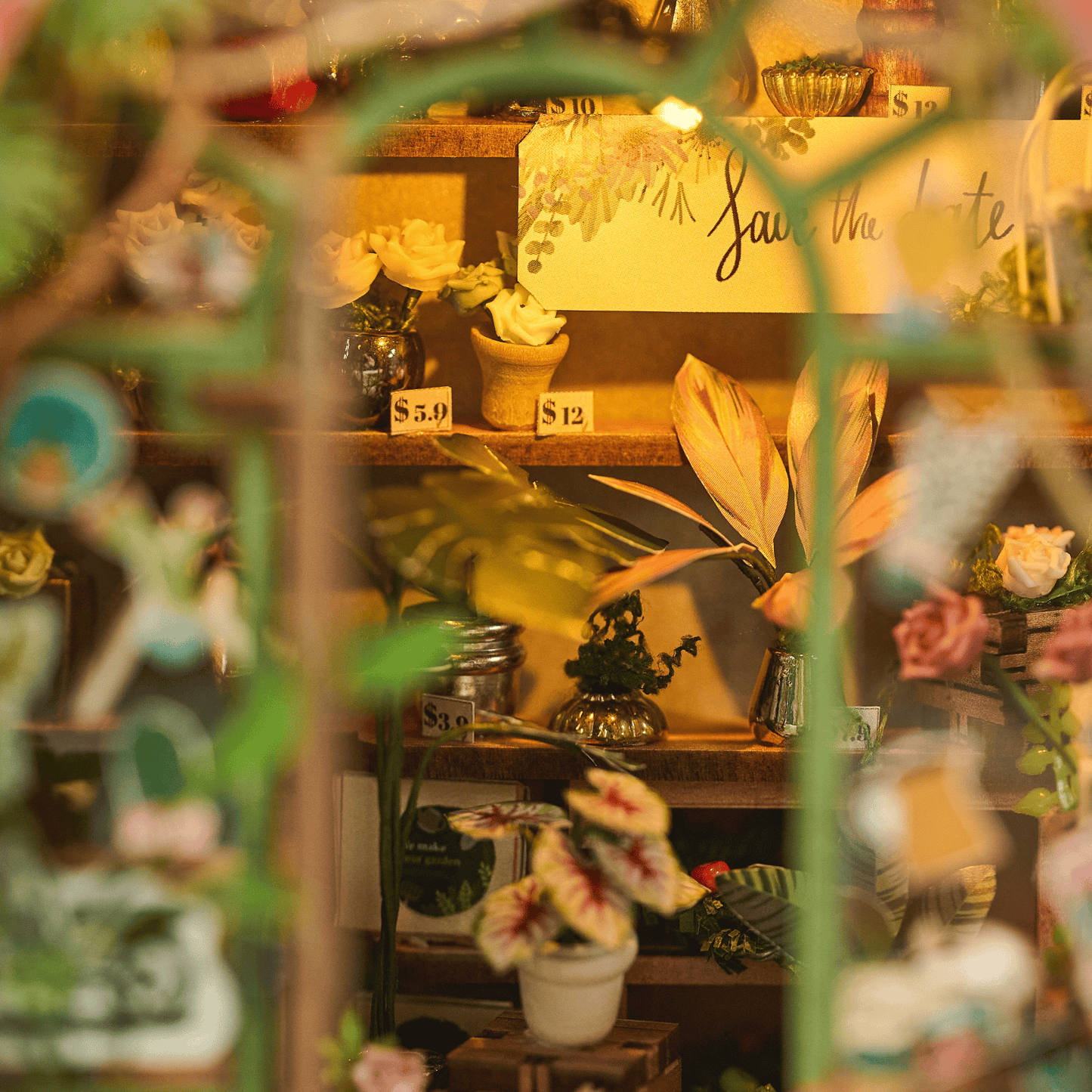 Book Nook Red Blossomary Atelier
