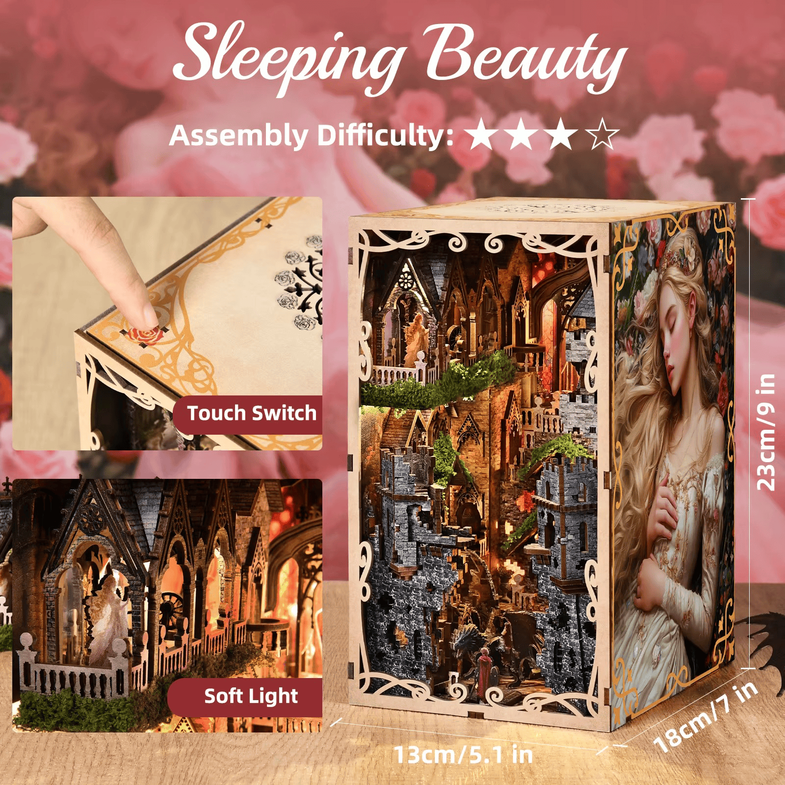 Book Nook Sleeping Beauty