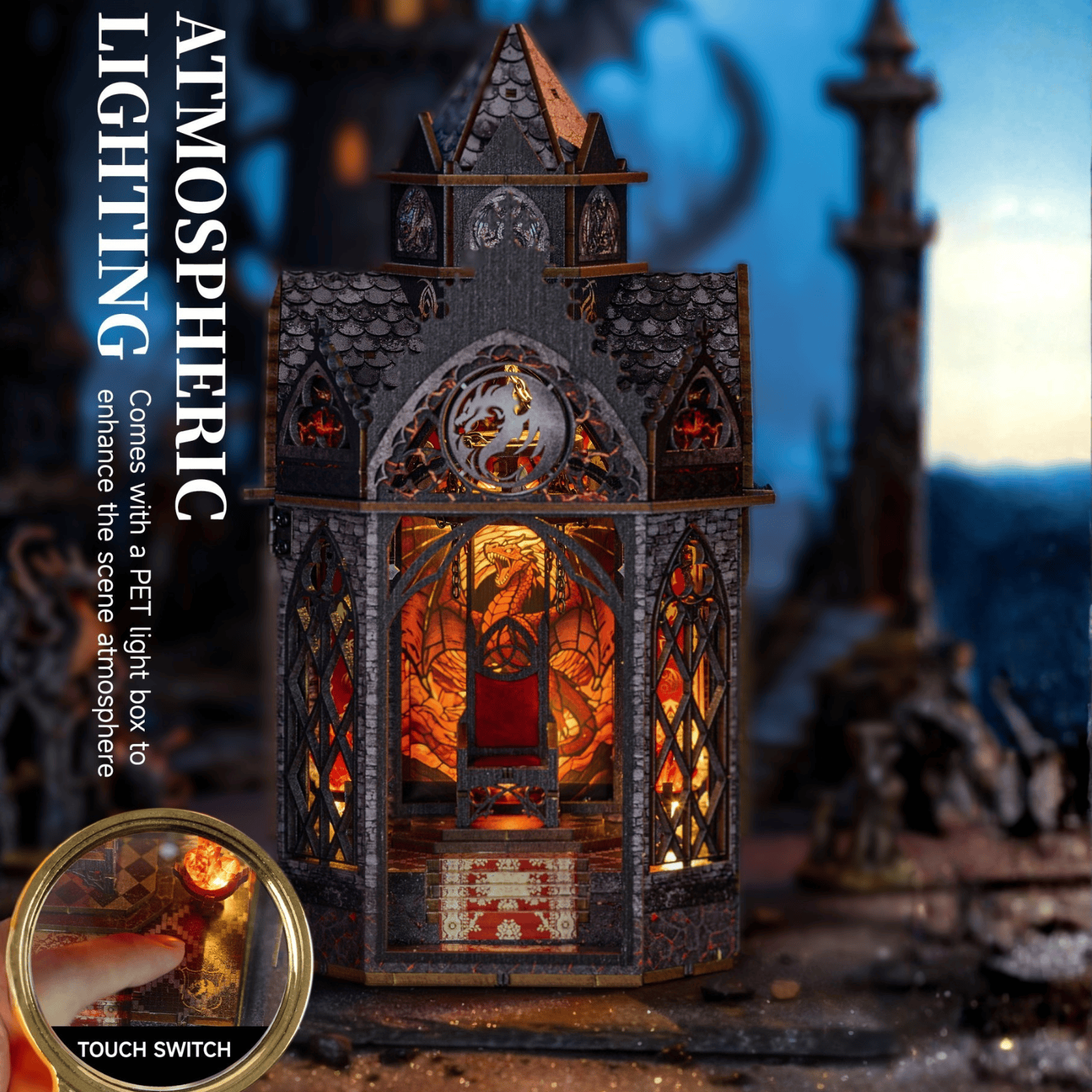 Book Nook Spire of The Wyrm