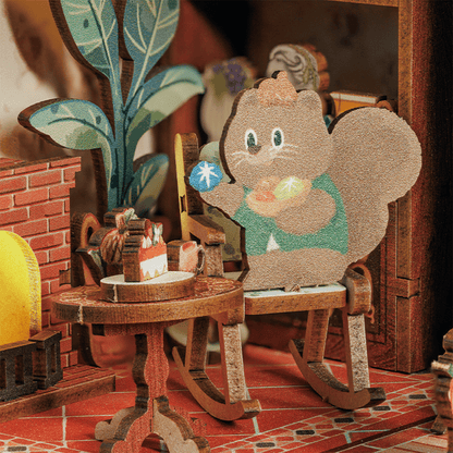 Book Nook Squirrel Collector