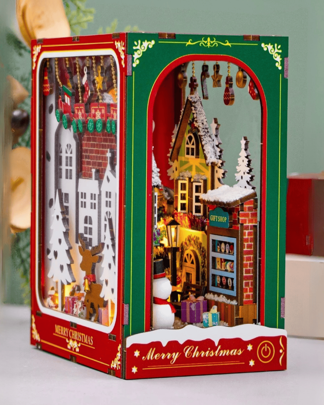 Book Nook Winter of christmas