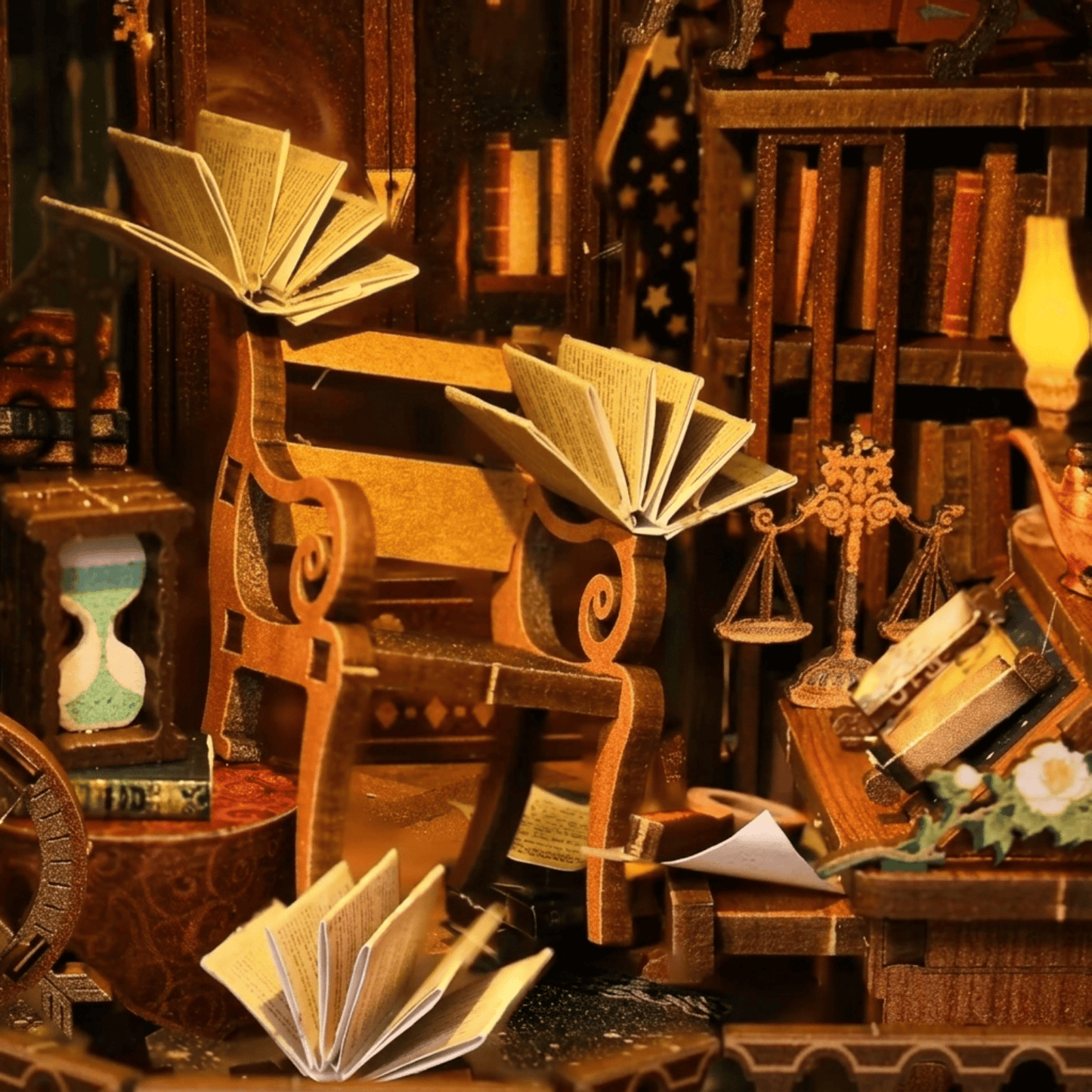 Book Nook Wonder Library