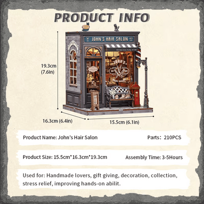 CUTEBEE Wooden Miniature House DIY Book Nook Kit 3D Magic Dollhouse Bookshelf Insert for Home Desk Decorative Display Gift Ideas